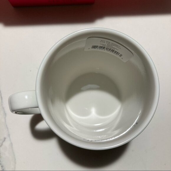 KATE SPADE “Live Colorfully” Green and White Mug New In Box NWT - Picture 9 of 9